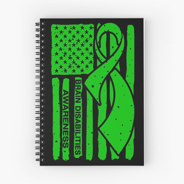 Item preview, Brain Disabilities Awareness Ribbon American Flag designed and sold by Tadmab.