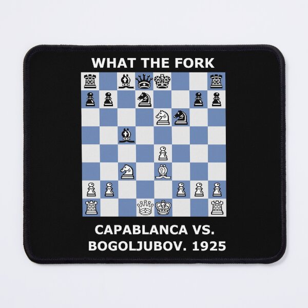 Item preview, What the Fork - Capablanca vs Bogoljubov Game (1925) Funny Fancy Chess designed and sold by Shapes-Mania.