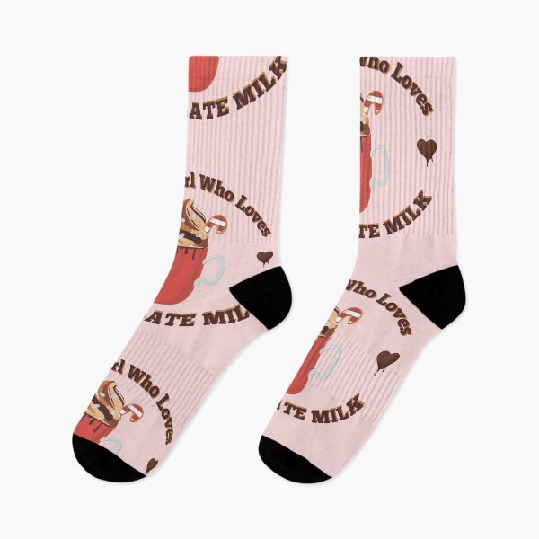 Item preview, Just A Girl Who Loves Chocolate Milk - Christmas Vibes - pink designed and sold by Fatamimosh.