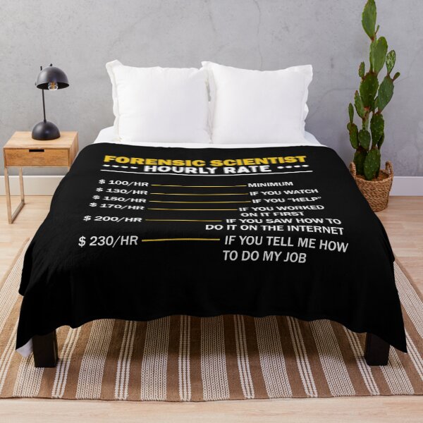 Item preview, Forensic Scientist Investigator Hourly Rate designed and sold by MrEddie10.