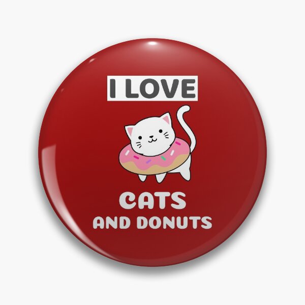 Item preview, I love cute cats and donuts designed and sold by VitoTDesign.