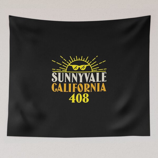 Artikelvorschau, SUNNYVALE CALIFORNIA 408 HEIMATSTADT-T-SHIRT entworfen und verkauft von BestCoolStuff.