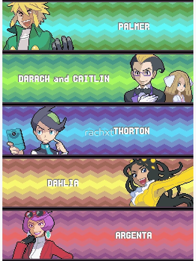 Unova VS Gym Leaders Banner Poster for Sale by rachxt