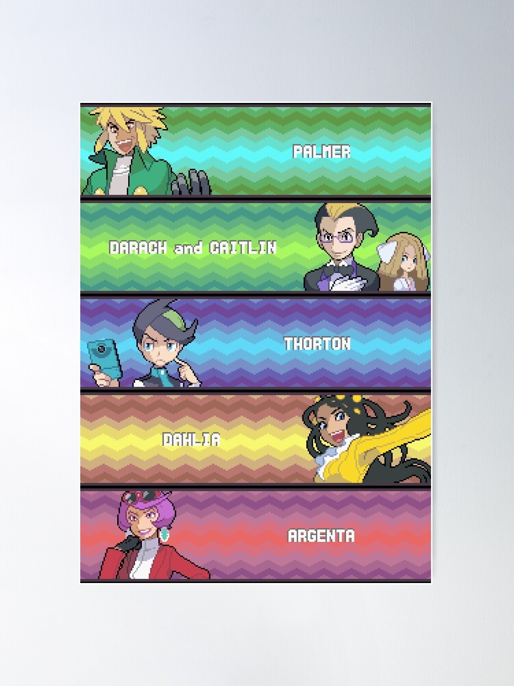 Unova VS Gym Leaders Banner Poster for Sale by rachxt