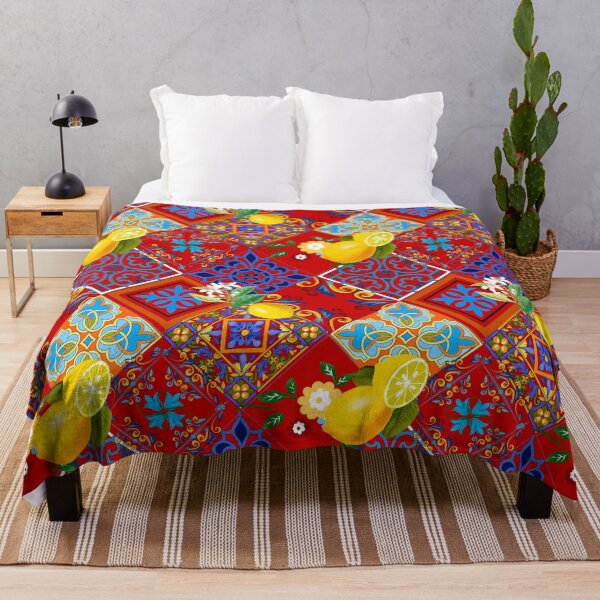 Item preview, Tiles,mosaic,azulejo,quilt,Portuguese,majolica,lemons,citrus. designed and sold by MariaMarinova.