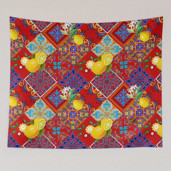 Item preview, Tiles,mosaic,azulejo,quilt,Portuguese,majolica,lemons,citrus. designed and sold by MariaMarinova.