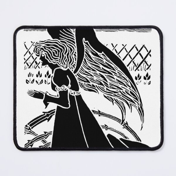 Item preview, Aubrey Beardsley Christmas Angel White designed and sold by Pixelchicken.