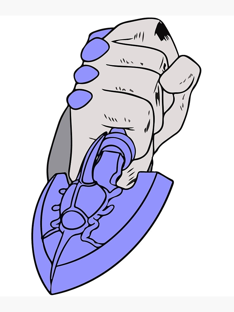 Póster «The Bow and Arrow Stand Arrow Jojo Versión azul» de