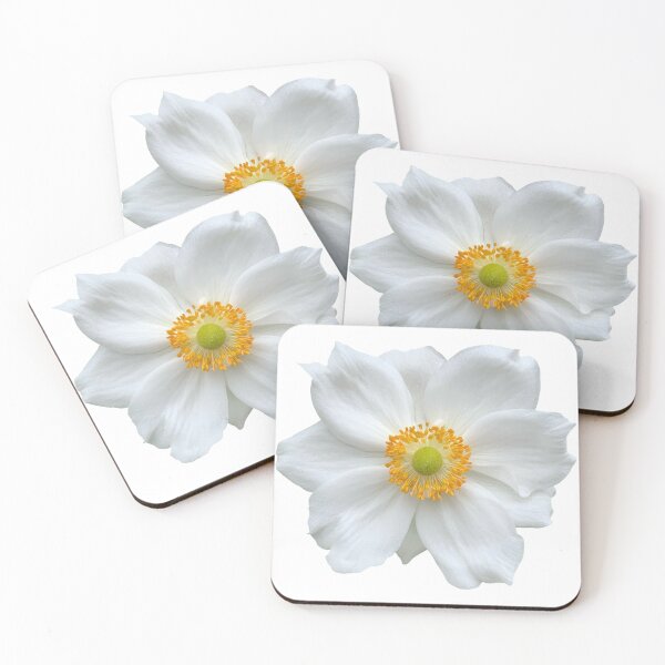 Item preview, White Anemone Flower Still Life Floral Photography designed and sold by CottoVerdi.