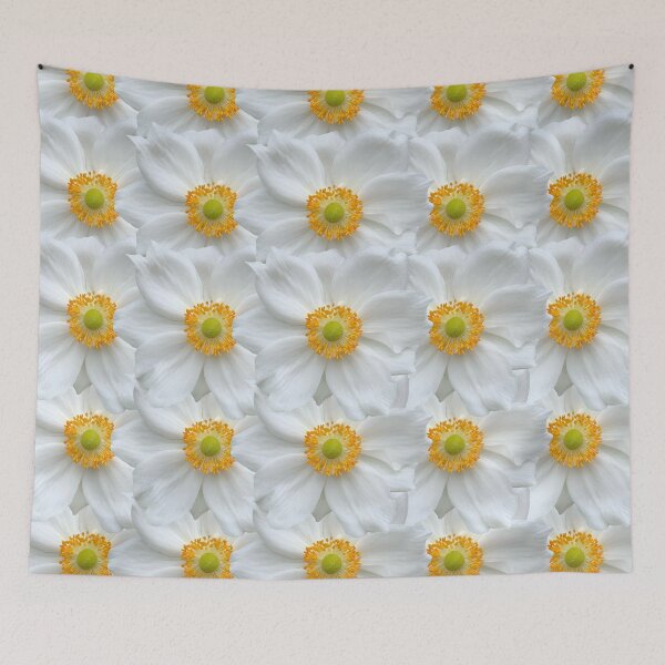 Item preview, White Anemone Flower Still Life Floral Photography designed and sold by CottoVerdi.