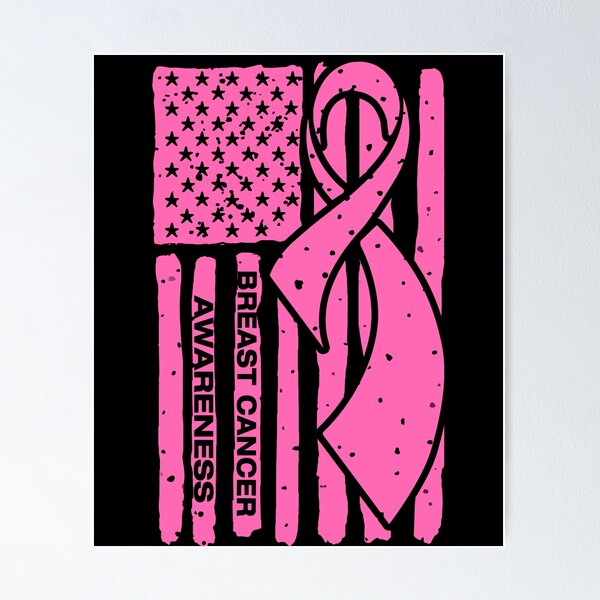 Breast Cancer Flag Posters for Sale