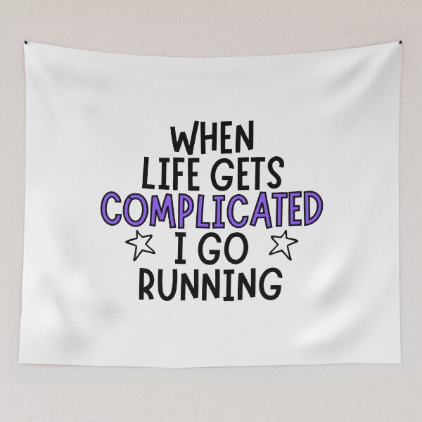Item preview, When life gets complicated I go running designed and sold by TheGreenGoat.