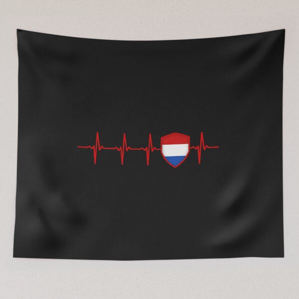 Item preview, NETHERLAND Hartbeat Flag designed and sold by Just Be Different.