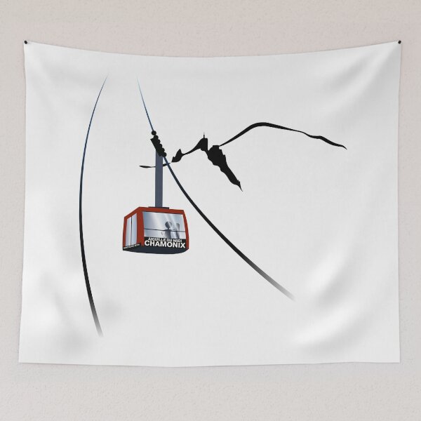Artikelvorschau, Kopie von Chamonix Aiguille du Midi Cable Car Mountain Leewarddesign entworfen und verkauft von leewarddesign.