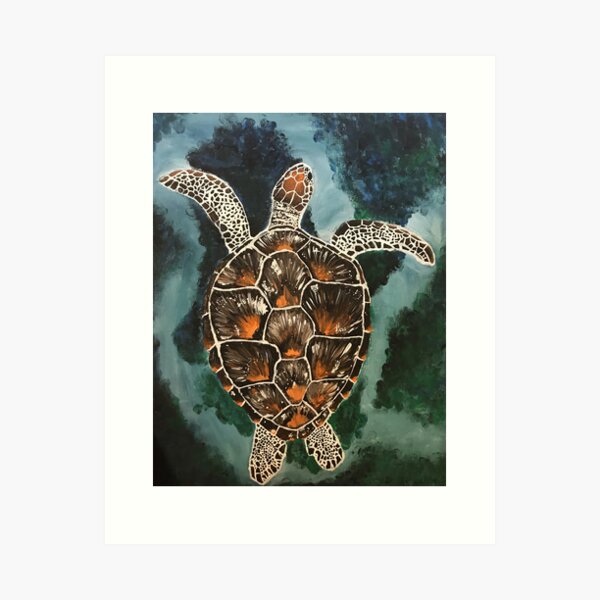 Item preview, Sea Turtle Painting designed and sold by Sierra Wright.