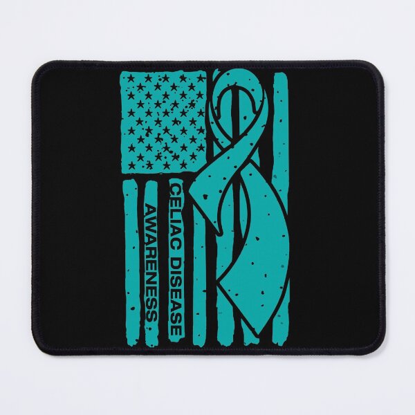 Item preview, Celiac Disease Awareness Ribbon American Flag designed and sold by Tadmab.