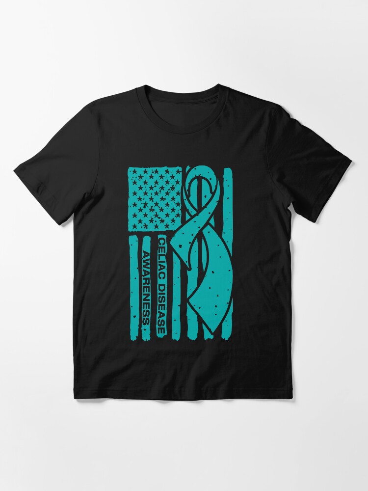 Support Celiac Disease Awareness Flag T Shirt Support Celiac Disease Awareness Flag T Shirt