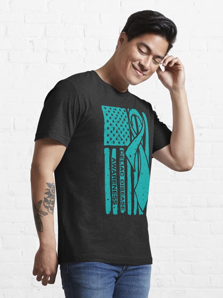 Support Celiac Disease Awareness Flag T Shirt Support Celiac Disease Awareness Flag T Shirt