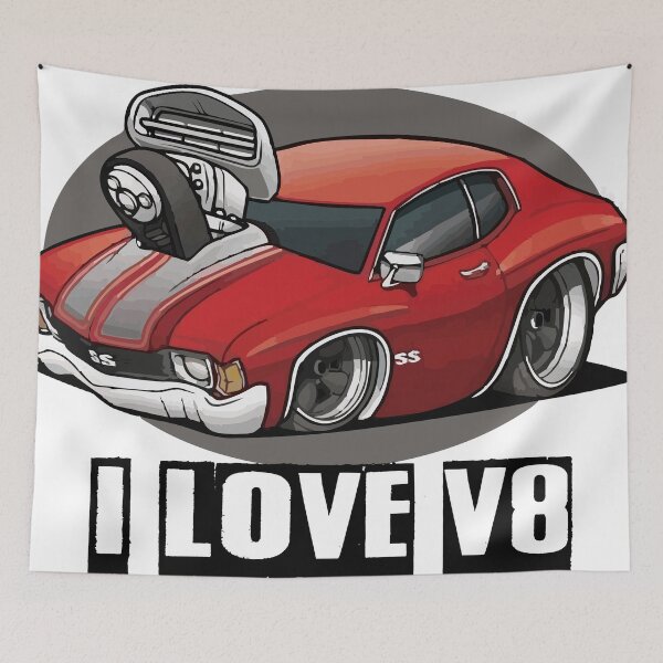 Item preview, I LOVE THE V8. designed and sold by Pablo Isaac.