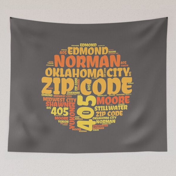 Item preview, Oklahoma city zip code 405 designed and sold by Delicarte.