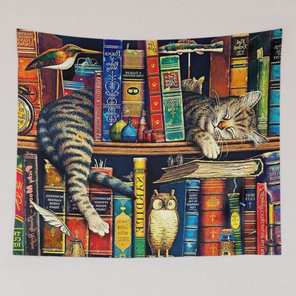 Item preview, Cat Sleep Literary Naps designed and sold by 2692Artwork.