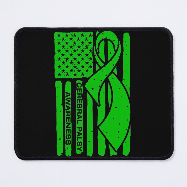 Item preview, Cerebral Palsy Awareness Ribbon American Flag designed and sold by Tadmab.