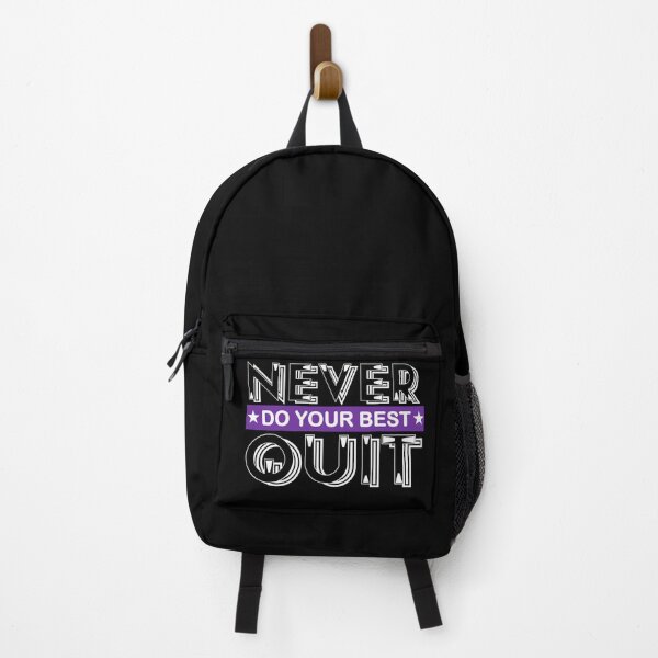 Item preview, Never Do Your Best Quit quote with a purple line designed and sold by sama-stylish.