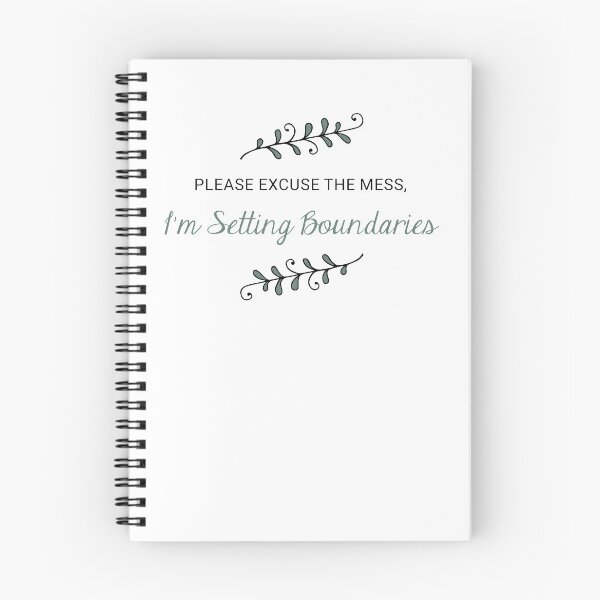 Item preview, Please Excuse The Mess I'm Setting Boundaries Color Quote designed and sold by Jelly Turnip.