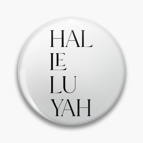 Item preview, HAL*LE*LU*YAH!!! (black text) designed and sold by HoliMerch.