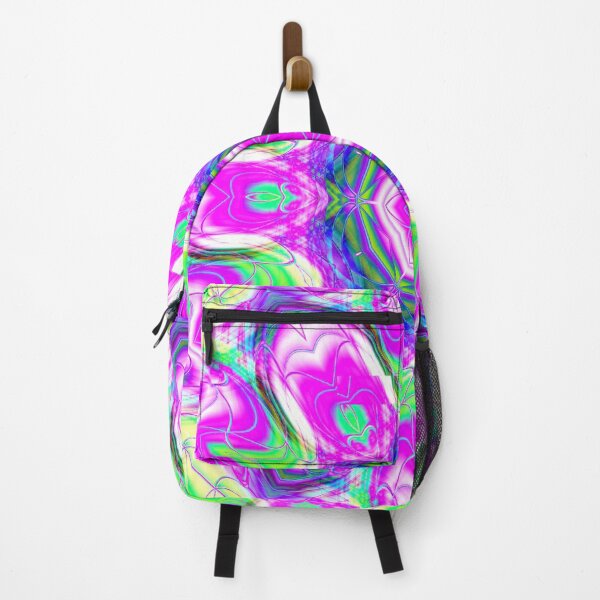 Item preview, Abstract Green & Purple Painted Fractal Flower designed and sold by SXW Designs.