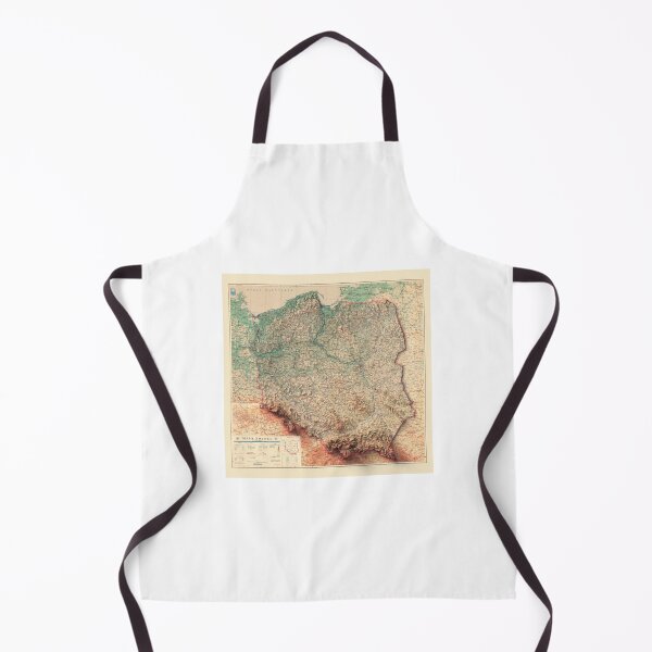 Item preview, 1947 Poland Relief Map 3D digitally-rendered designed and sold by ThinkAboutMaps.