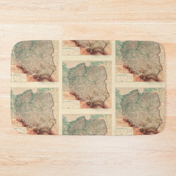 Item preview, 1947 Poland Relief Map 3D digitally-rendered designed and sold by ThinkAboutMaps.