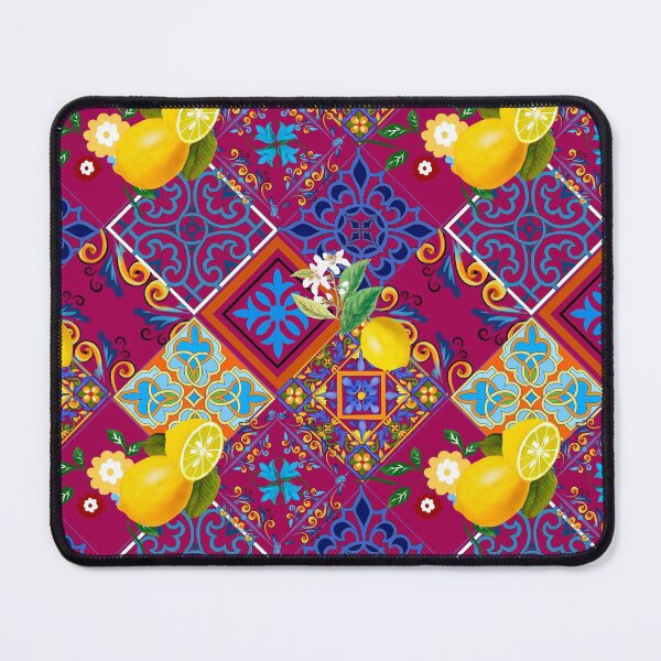 Item preview, Tiles,mosaic,azulejo,quilt,Portuguese,majolica,lemons,citrus. designed and sold by MariaMarinova.