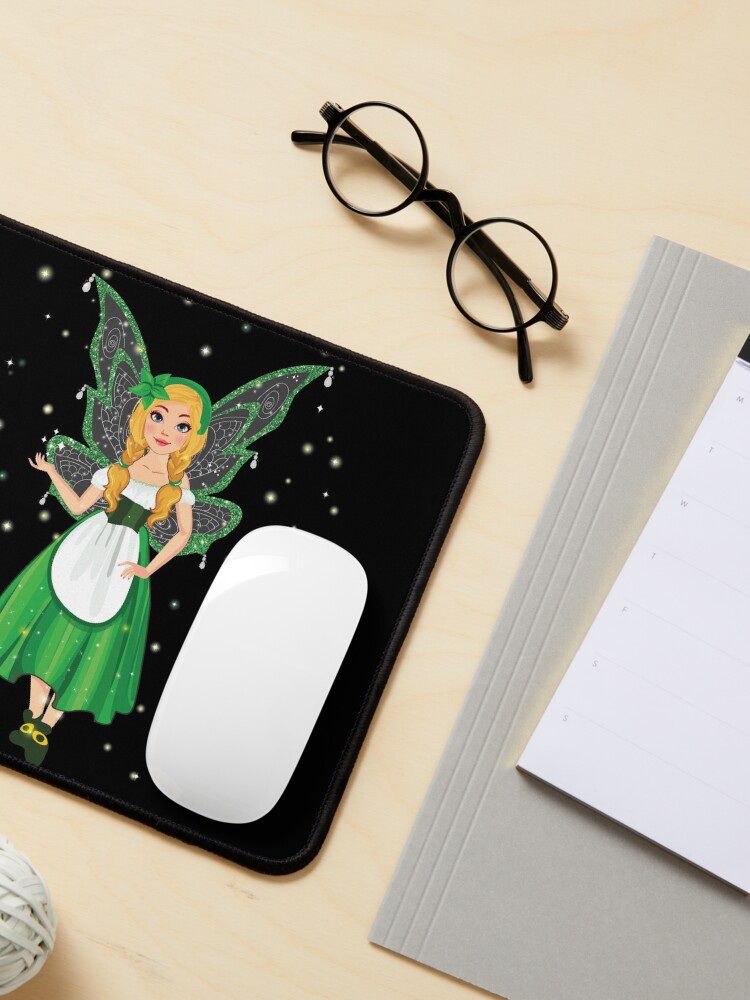 Thumbnail 3 of 5, Mouse Pad, Stacia the St. Patrick's Day Fairy™ designed and sold by TeelieTurner.