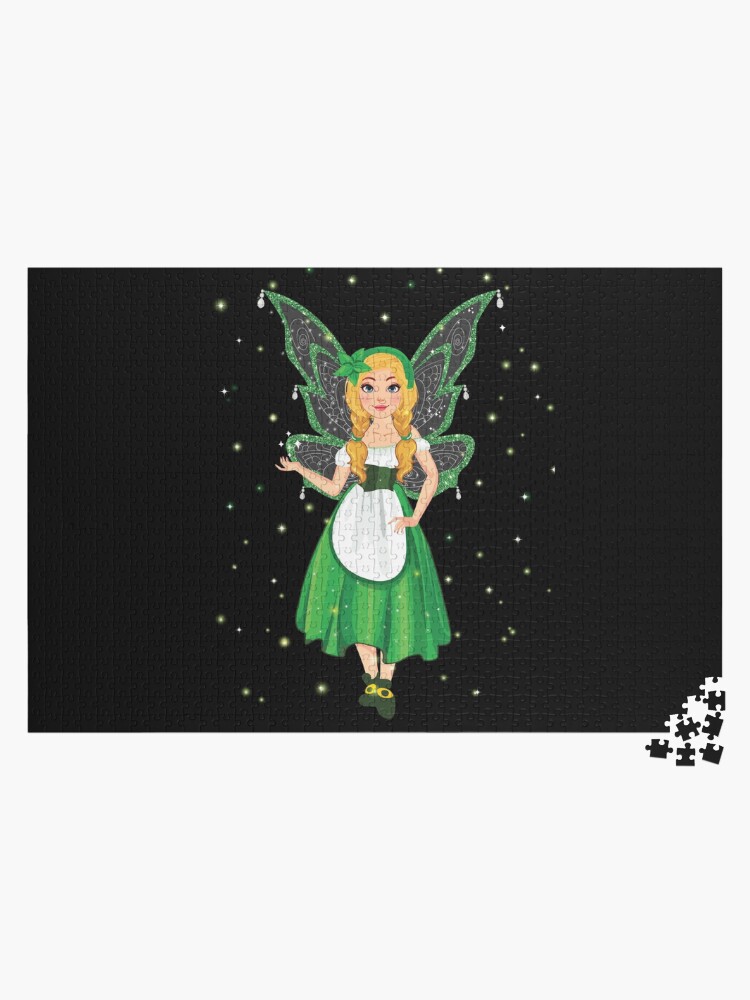 Thumbnail 1 of 2, Jigsaw Puzzle, Stacia the St. Patrick's Day Fairy™ designed and sold by TeelieTurner.
