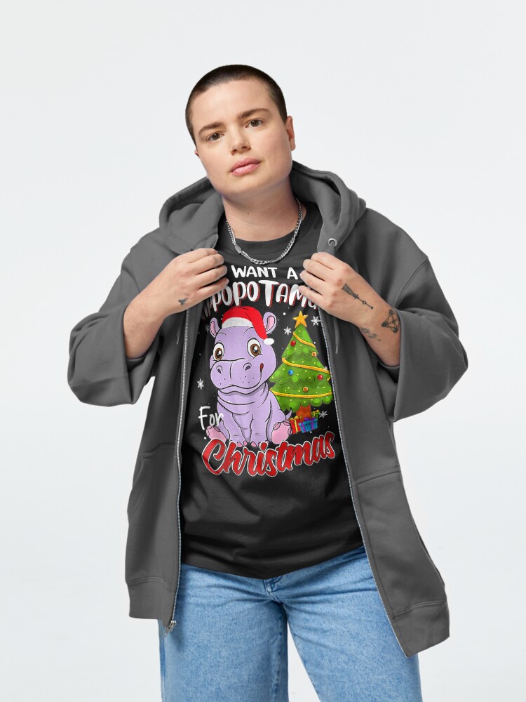 Disover I Want A Hippopotamus For Christmas Funny Hippo Xmas  Classic T-Shirt