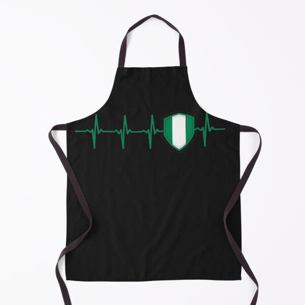 Item preview, NIGERIA Hartbeat Flag designed and sold by Just Be Different.