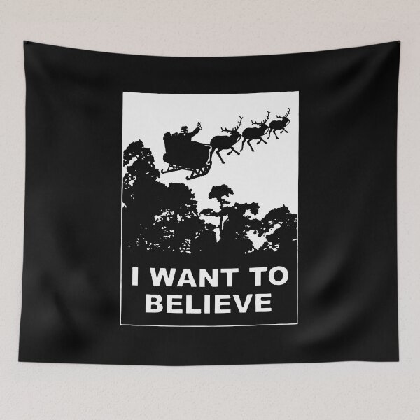 Item preview, I Want To Believe in Santa designed and sold by UnionTee.
