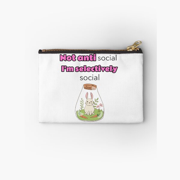 Item preview, Not antisocial I'm selectively social - rabbit designed and sold by Mechanical-Artt.