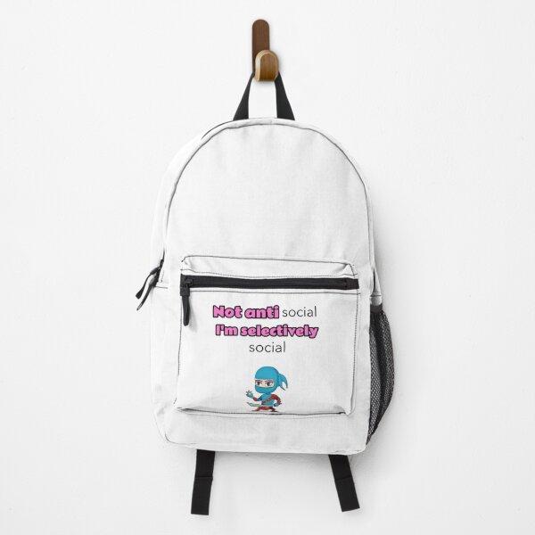 Item preview, Not antisocial I'm selectively social - ninja designed and sold by Mechanical-Artt.