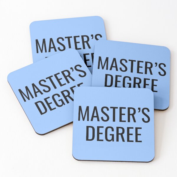 Item preview, University Master's Degree Block Text Style designed and sold by SarahJisri.