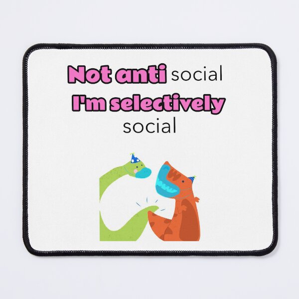 Item preview, Not antisocial I'm selectively social - snake and gekko designed and sold by Mechanical-Artt.