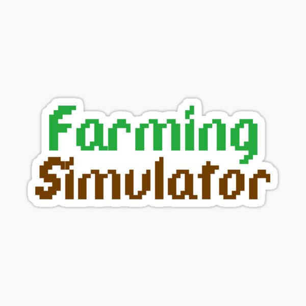 "Farming Simulator" Sticker for Sale by Angel-Ace | Redbubble