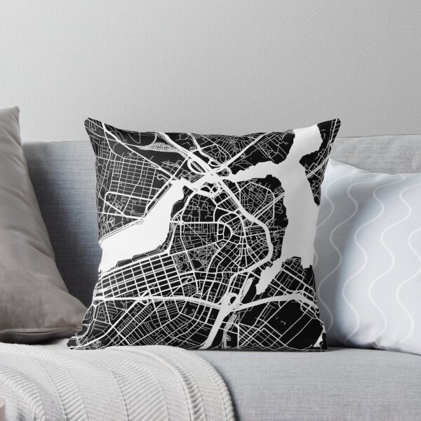 Item preview, Boston, Massachusetts, City Map - Black designed and sold by helloadventure.