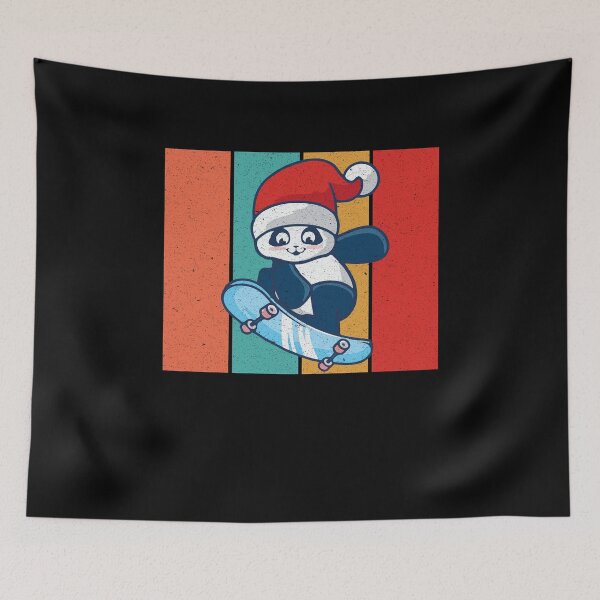 Item preview, Cute Skater Panda Bear Skatebording on Skateboard Christmas Gift designed and sold by Wadia Hamda.