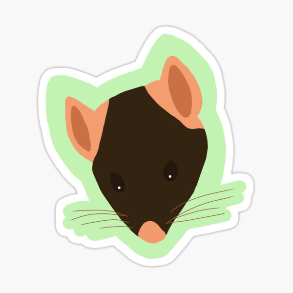 Cute Mouse Face Sticker