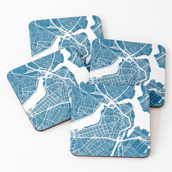 Item preview, Boston, Massachusetts, City Map - Blue designed and sold by helloadventure.