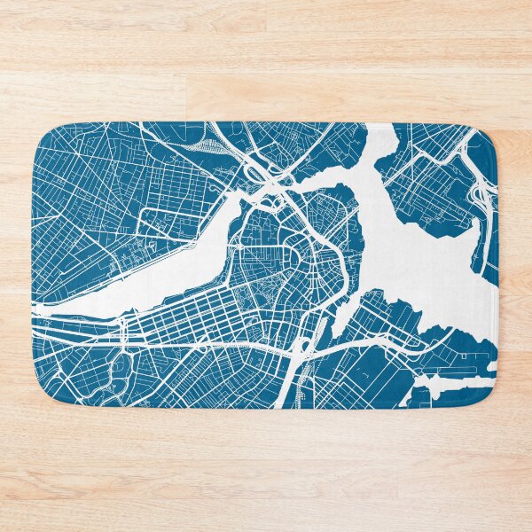 Item preview, Boston, Massachusetts, City Map - Blue designed and sold by helloadventure.