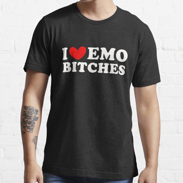 I Love Emo Girls Shirt I Heart Emo Girls Tshirt' Women's Premium Slim Fit  Sweatshirt