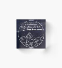 A Court Of Mist And Fury Quote Acrylic Block
